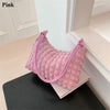 Canvas Wrinkle Bag for Women Shoulder Bags Pleated Bubbles Handbags Padded Casual Underarm Quilted Bag Tote Cloud Bag
