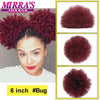 Synthetic Afro Puff Drawstring Ponytail Hair Bun 10 Inch Short Afro Kinkys Curly Afro Bun Extension Hairpieces Large Size