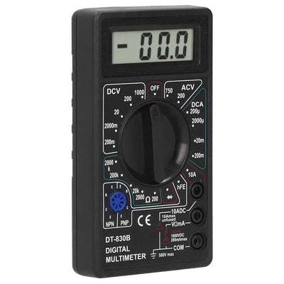 Digital-Multimeter-Tester, DT830B Elektrischer Voltmeter-Amperemeter, tragbares Volt-Multimeter, Autobatterietester, Stromkreistester