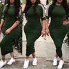 European and American women's fashion white stripe dress