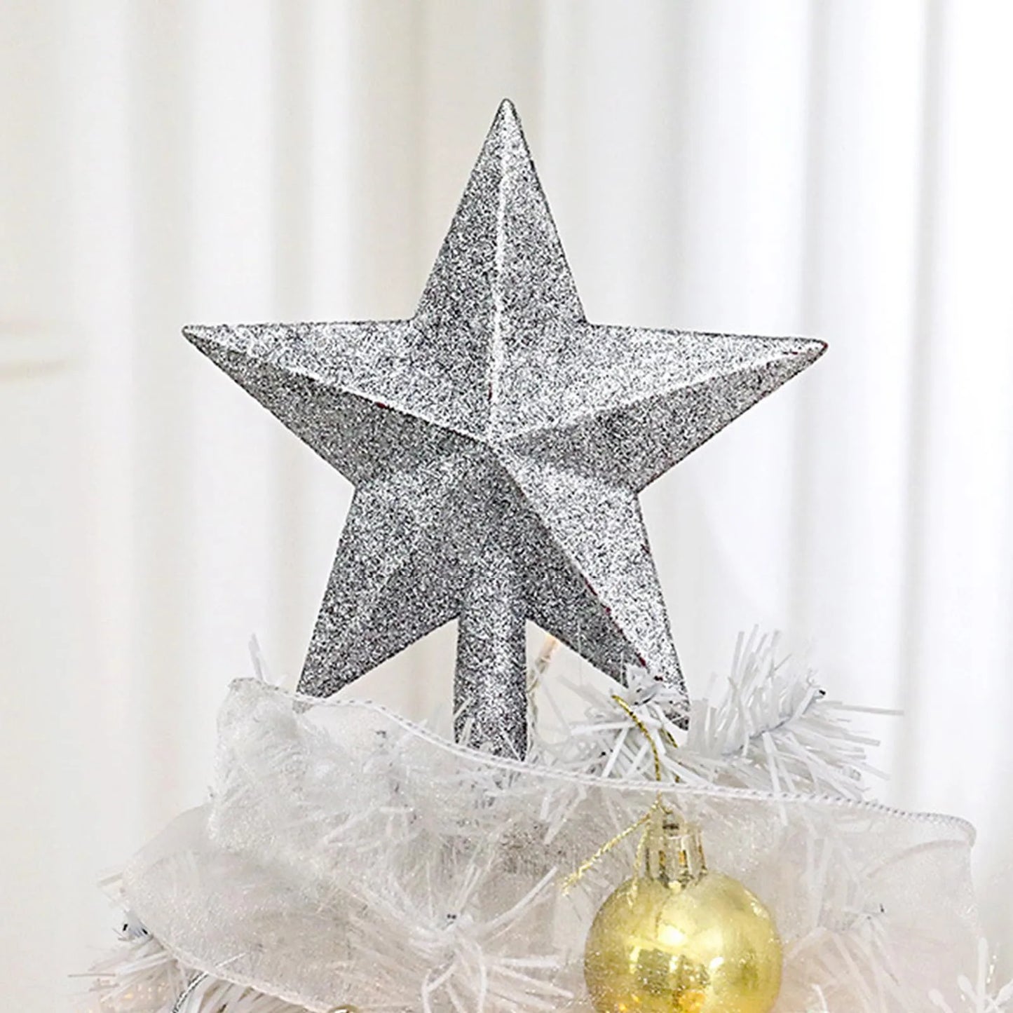Hot Sale 45/60cm Christmas Tree With lights White/Pink Christmas Tree With Star Christmas Miniature Pine With Ornaments