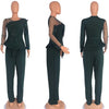 Spring 2 Pieces Set for Woman Pearl Top with Sleeves Pants Suit Women Outfit Elegant Classy Evening Wholesale Dropshipping