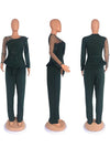 Spring 2 Pieces Set for Woman Pearl Top with Sleeves Pants Suit Women Outfit Elegant Classy Evening Wholesale Dropshipping