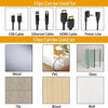 20/10/5PCS Releasable Cable Organizer Ties Mouse Earphones Wire Management Nylon Cable Ties Reusable Loop Hoop Tape Straps Tie