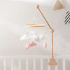 Baby-Kinderbett-Mobile-Rassel-Spielzeug 0-12 Monate Säugling Weicher Filz Teddy Samt Rosa Bär Bettglocke Hängendes Spielzeug Halterung Babybett Mädchen Spielzeug