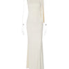 Hugcitar Fashion Solid O Neck Sleeveless Patchwork Sexy Bodycon Maxi Prom Dress Summer Women Clothes Party Festival Club Y2K