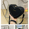 Fashion Heart Shape Crossbody Bags For Women New Solid Pu Leather Shoulder Bag Casual Ladies Handbags Designer Women Bags сумка