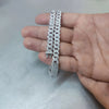 Pass Diamond Test Hip Hop Jewelry VVS1 Stone Shiny 2row 3row Men Women 925 Sterling Silver Necklace Moissanite Cuban Link Chain