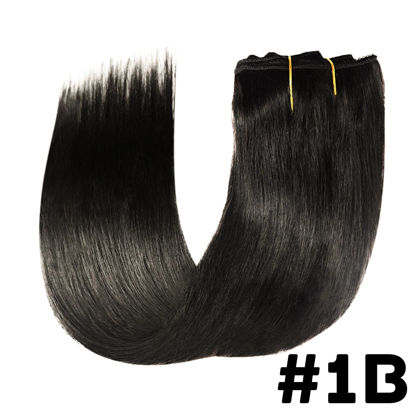 Seamless Clip ins Extensions Human Hair Straight Brazilian Remy Real Natural Hair 8Pcs 120G/Set Clip on Human Hair Extensions