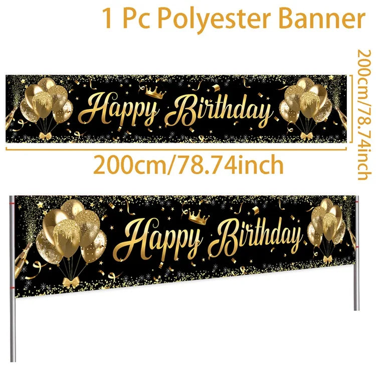 Alles Gute zum Geburtstag Banner Geburtstagsparty Dekoration Kinder Jungen Mädchen Babyparty Dekoration Girlande Wimpelkette Flaggen Jahrestag