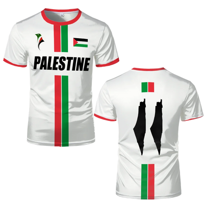 2025 New Palestine Football T-shirts Summer  Men's And Women Palestinian Jersey Gaza Kid's Tees Gifts Wholesale Unisex T Shirt