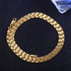 Modische 18K Gold Halskette 2MM 16/18/20/22/24/26/28/30 Zoll Seitenkette Halskette für Damen Herren Schmuck 925 Silber Halskette