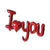 Ich liebe dich roter Herz-Buchstaben-Ballons Folien-Globos Valentinstag Hochzeitsdekorationen Brautparty Jubiläumsbedarf
