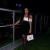 Damen Trägerloses Rückenfreies Kurzes Kleid Elegant Sexy Off Shoulder Ärmellose Kleider 2025 Damen Abendparty Geburtstagskleider Schwarz