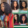 Deep Wave Bob Wig Human Hair Lace Front Wigs For Black Women Human Hair  Invisible Lace Wigs 200 Density 13x4 #1B Natural Black