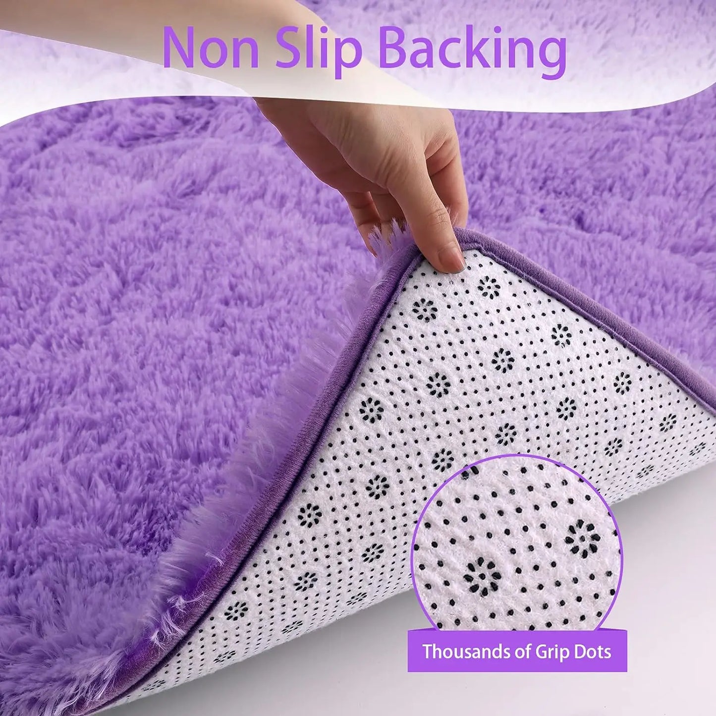 Flauschiger Teppich für das Schlafzimmer, zottelige, flauschige Teppiche für das Schlafzimmer, dicke schwarze Teppiche für das Wohnzimmer, Teppiche für Mädchen und Jungen