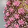 Women Luxury Pink Flowers Pearls Lace See Through Bodycon Mini Dress Birthday Photoshoot Evening Party Nightclub Stage Costume