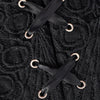 Hollow Out Corset Tops Irregular Hem Fishbone Underbust Top Slim Bandage Shapewear Bustier Korset Costumes Evening Party Corset