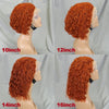 10-16 Inches 200% Density Water Wave Bob Human Hair Wigs  Short Deep Curly Brazilian Remy Human Hair Wigs for Black Women