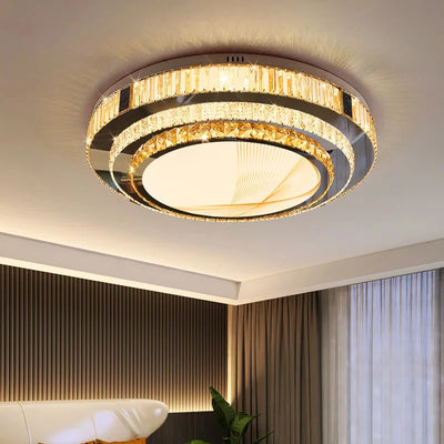 Luxus-Deckenleuchter Gold Modern LED Leuchten Wohnkultur K9 Kristall Lüster für Wohnzimmer Schlafzimmer Badezimmer Haushaltsgeräte