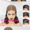Salz-und-Pfeffer Loose Wave Lace Front Bob Perücke Echthaar Seitenscheitel 5x5 HD Verschluss Lace Perücke Ready To für schwarze Frauen