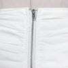 CM.YAYA 2024 Spring/Summer A-Line Women Skirt Satin Ruffles 3D Floral Decorations Night Club Party Hip-Wrapped Short Skirts