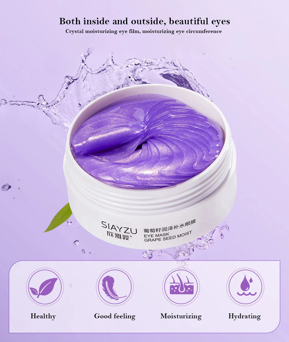 IMAGES Grape Moisturizing Collagen Eye Mask Anti Dark Circles Eye Bags Anti-aging Eyes Masks Beauty Skin Care Eye Patches 60Pcs