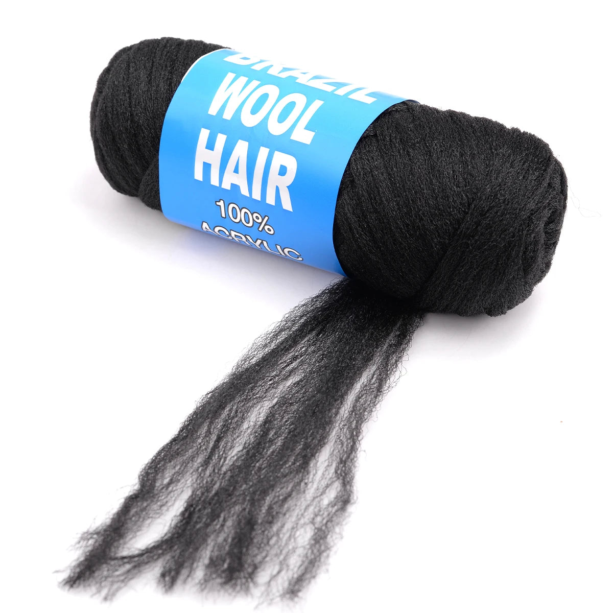 4er-Pack brasilianisches Wollhaar, synthetische Häkelhaarextensions für Frauen, afrikanisches Haargarn zum Flechten von senegalesischen Twists, Kunsthaar