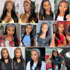 Headband Wig Human Hair Bone Straight Human Hair Wigs Full Machine Made Peruvian Human Hair Wigs For Black Women Easy to Go 180%