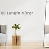 JHK 64"x21" Ganzkörper-Wandspiegel, stehend, hängend oder anlehnend, Wandspiegel mit Ständer, Rahmen aus Aluminiumlegierung, Wohnzimmer