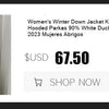 2023 Europäische Station Winter Neue Daunenjacke Damen Warm Mode Kurze Farb-Patchwork Graffiti dicke Weiße Entendaunenjacke