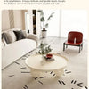 Nordic Combination Bedroom Coffee Table Simple Light Luxury Household Cream New Round Living Room Modern Small Apartment
