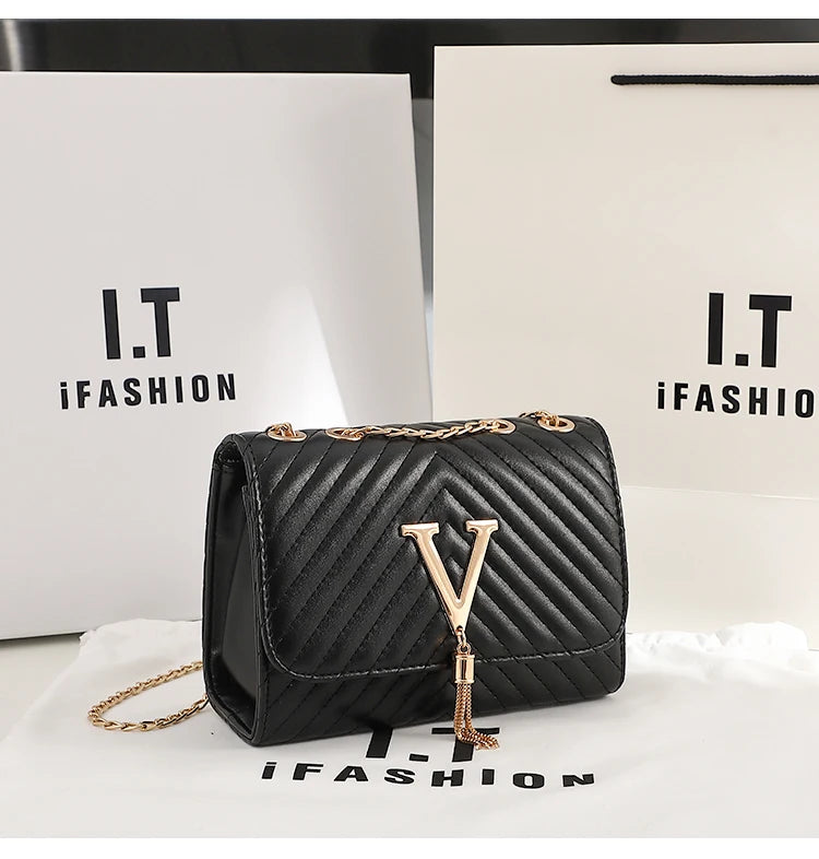 Embroidery Women Crossbody Bag Thread Luxury Handbag Shoulder Bags Brand Sequined Tassel Clutch Small Bag and Purse Party