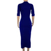 European and American women's fashion white stripe dress