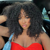 Burmese Curly 13x6 Lace Frontal Human Hair Wigs For Women Jerry Curly Wig With Bang Pre Plucked 4x4 Lace Closure Wig 250% Remy