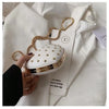 Cute Fruit Strawberry Heart Shape Pu Rivet Mini Fashion Ladies Chain Purse Clutch Bag Shoulder Bag Tote Female Flap Handbag Q5