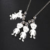 Couple Friend Personalized Necklace Custom Chain Name Mother Father Family Gift For Women Men Stainless Steel Pendant Jewelry