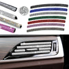 10 Stücke Diamant Auto Klimaanlage Outlet Streifen Bohrer U Form Strass Clip Dekoration Glänzende Kristall Trim Streifen Auto Zubehör