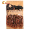Lockiges Echthaar-Bundles mit Closure, kurzes indisches Echthaar-Bundles mit kreisförmigem Closure