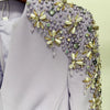 HIGH STREET Newest Fashion 2025 Designer Party Vestido Women's Diamonds Beaded Split Long Maxi Dress