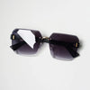 Modern Oversize Rimless Sunglasses For Men And Women Stylish Square Frameless Female Glasses Brand UV400