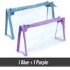 Transparent Triangular Pencil Case Large Capacity Simple Pen Bag Kawaii Cosmetic Bag School Study Stationery Office Supplies