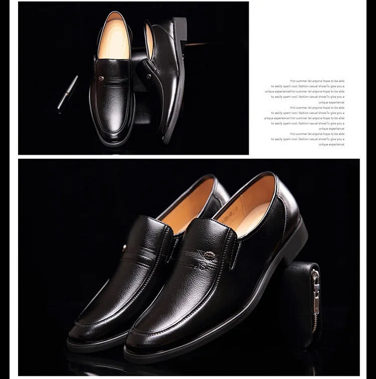 Leder Herren Business Schuhe Luxusmarke 2022 Herren Loafer Elegant Mokassins Atmungsaktiv Slip-on Schwarze Fahrerschuhe Übergröße 38-44