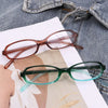 Neue Y2K-Retro-Brille, blaugrün, eckig, kleiner Rahmen, Damen-Anti-Blaulicht-Brille, Mode-Brillengestell 2024