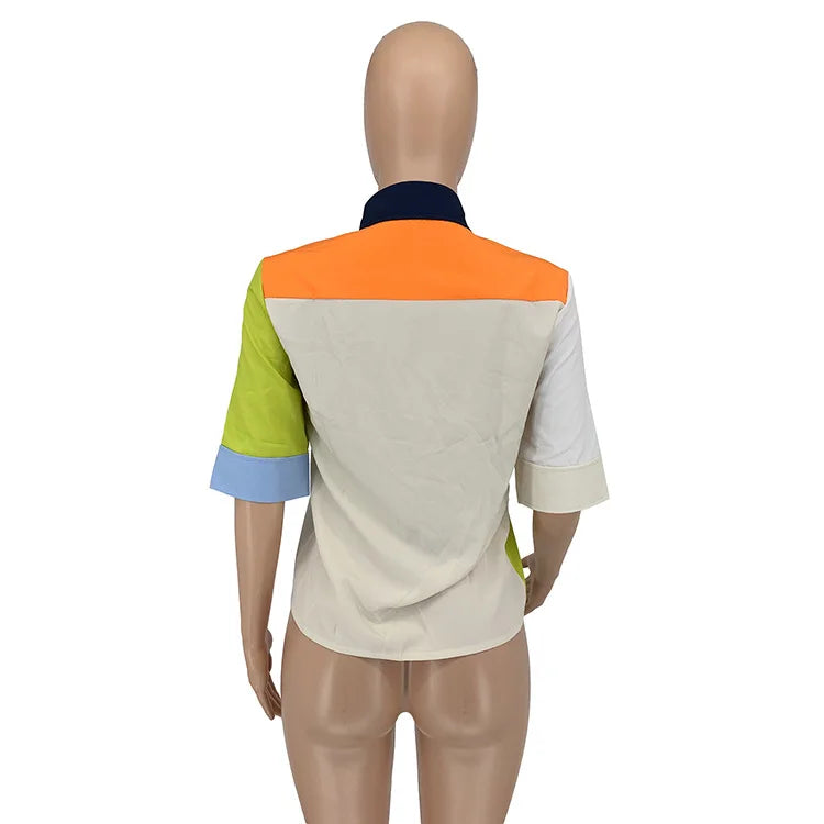 2022 Summer Women Blouses Half Sleeve Spring Blouse Woman Blouse Shirt Office Elegant Work Shirt Top Blusas Mujer De Moda