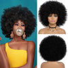 Brasilianische Afro Kinky Curly Bob Perücken P4/30# 200% Dichte Remy Echthaarperücken Braunfarbe P2/33# F1B/99J Perücken mit Pony für Schwarz