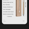 DELI Metal Sign Pen 0.5mm Gel Ink Pens Golden Silver Color Metallic Writing Pen Office Supplies