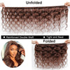 #4 Dark Brown Body Wave Bundles 1/3PCS 100% Human Hair Bundles 18-30 Inches Remy Hair Extensions For Women Brazilian Double Draw