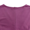 2024 summer new short sleeve V-neck waist solid color Tunle pencil skirt dress