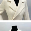 Autumn Winter Fashion High-Quality Women's Woolen Coat 2025 New Temperament Double Breasted Solid Color Women's Woolen Coat H322